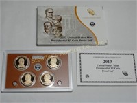 2013 (S) 4 pc. Presidential $1 coin proof set