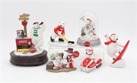 (6) Coca-Cola Christmas Figurine Collection