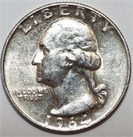 1964 Washington Quarter - Higher Grade 90% Silver