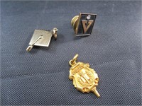 Gold Weyerhaeuser Pin, Silver Grad Cap, & More