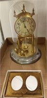 BRASS PICTURE FRAME, ANNIVERSARY CLOCK