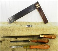 4 – Assorted tools: “J. Nichols, Phila.” 15”