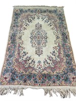 HAND KNOTTED KERMAN AREA RUG