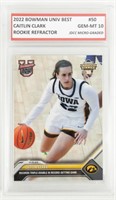 Topps Caitlin Clark 2022 Bowman U Rookie Card