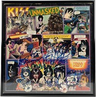 Framed KISS Unmasked Album Signed