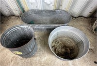 Galvanized Tub, Can & Trough