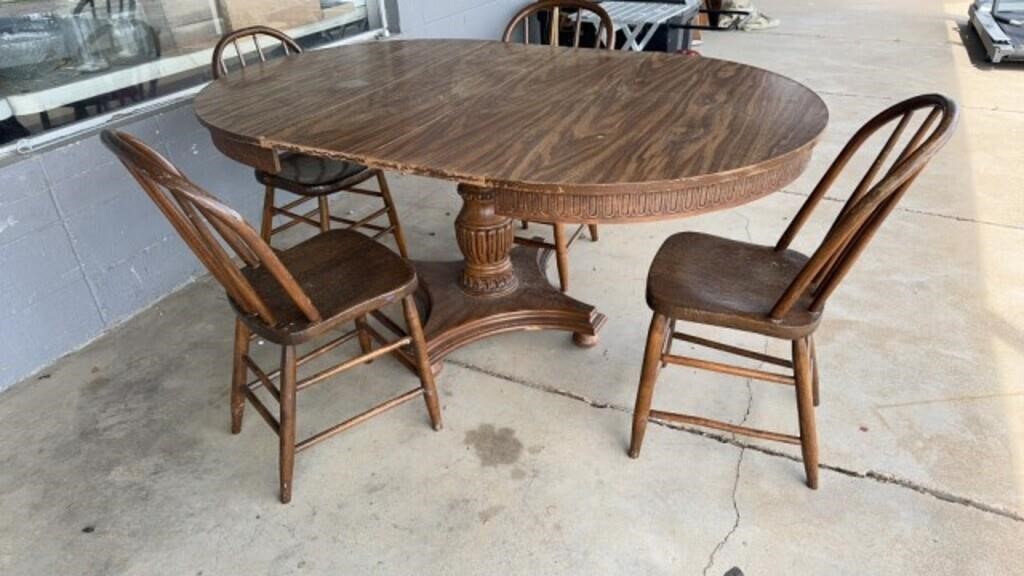 Table and 4) chairs