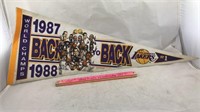 1987 Los Angeles Lakers World Champs Pennant