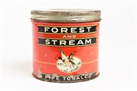 FOREST & STREAM PIPE TOBACCO CAN