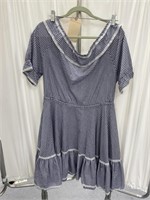 Blouse & Skirt Set Gingham Dress & Night Shirt