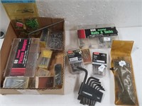 Lot: Fasteners and Allen Wrenches