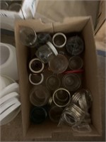 Box Canning Jars and Plastic Pails