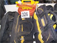 (2) DeWalt Bags with Contents & an Extension Cord