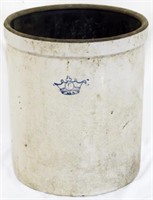 Vintage 5 Gallon Crock, Crown Mark 14x12"
