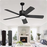 Biukis Ceiling Fans with Lights and Remote, 52 Inc