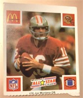 1986 McDonalds All Stars Football Joe Montana