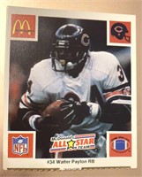 1986 McDonalds All Stars Football Walter Payton