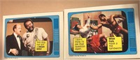 6  1985 Topps WWF Cards - Hogan and JYD