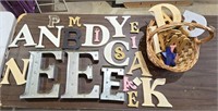 Metal & Wood Decorative Letters- All Sizes