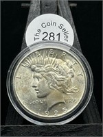 1925 Peace Dollar No Mint Mark UNC