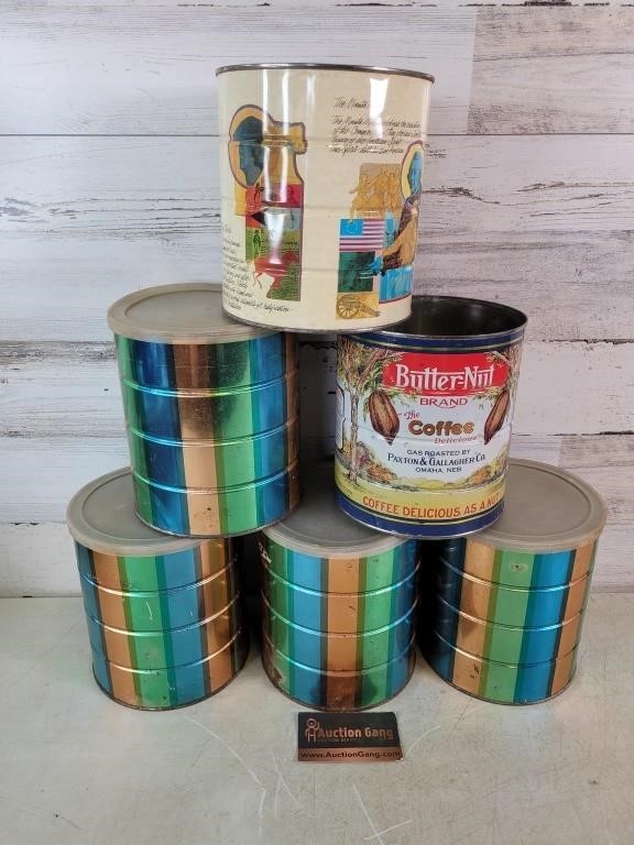 6 Coffee Cans Butter-Nut