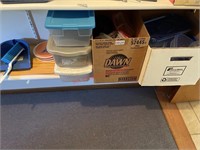 Tupperware, storage container, mover pads and