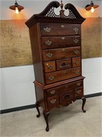 Mahogany 2 Pc. Queen Anne Style Highboy