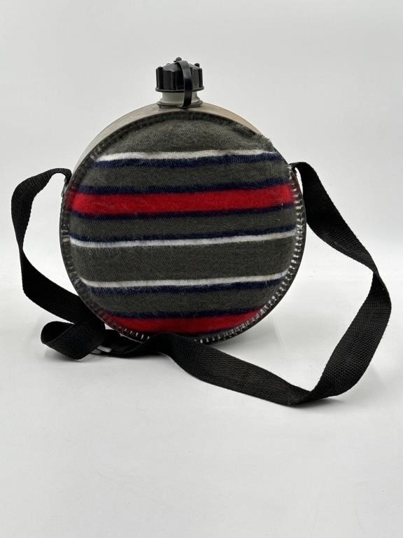 Vintage Blanket Canteen with Strap