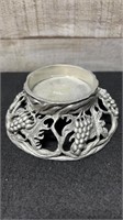 Made In Nova Scotia Pewter Candle Holder 5"