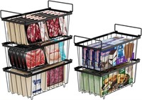 iSPECLE Freezer Baskets - 5 Pack Stackable