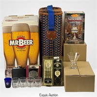 Breweriana Collection- Glass, Beer Stein, Brew Keg