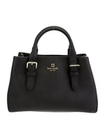 Kate Spade Ny Black Leather Handle Bag