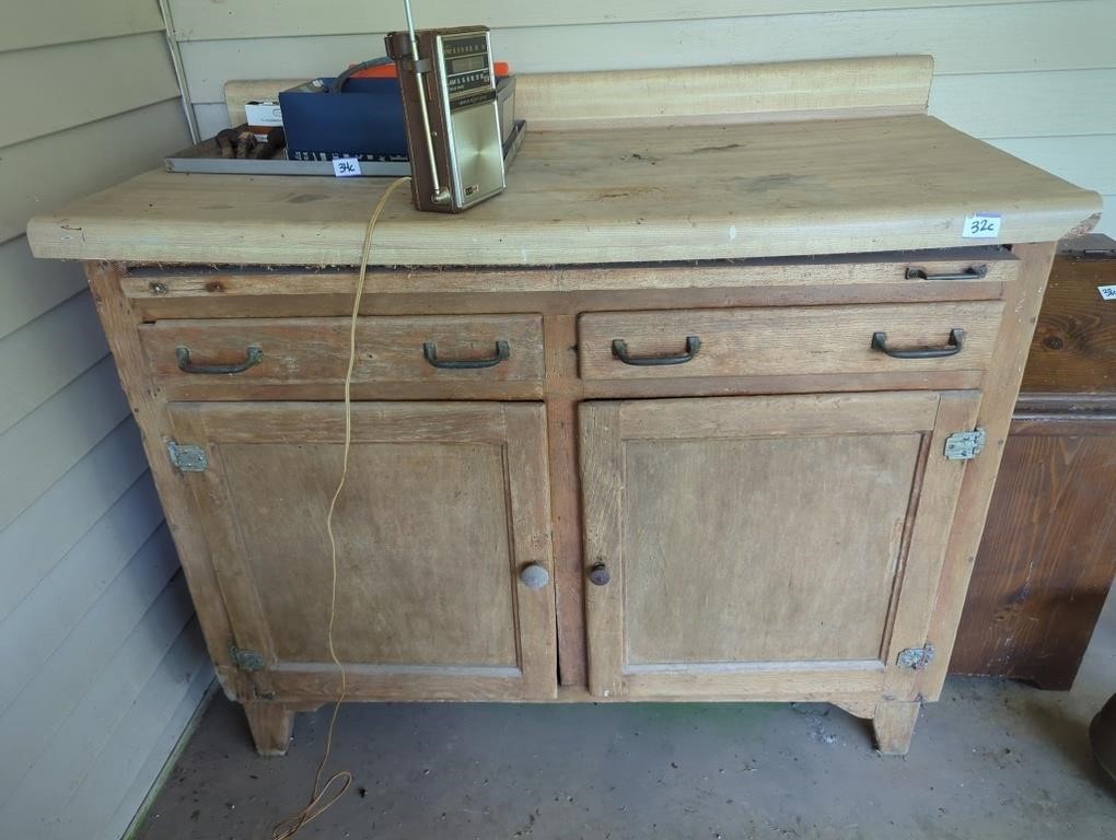 Cabinet needs work too not attached and contents