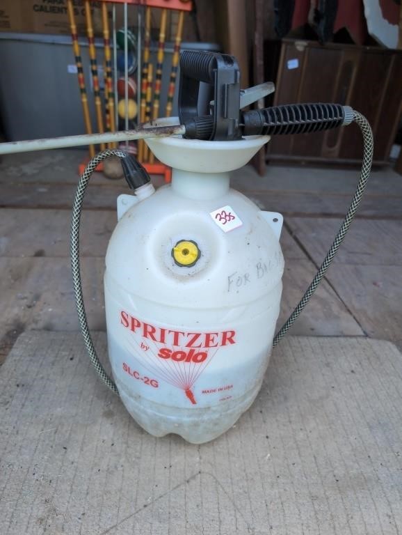 Sprayer (has for bugs written on outside)