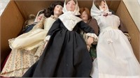 10 heirloom porcelain dolls