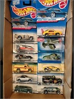 Flat of Hot Wheels