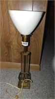 vintage lamp with glass shade