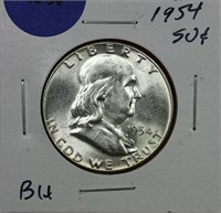 1954 Franklin Half Dollar BU