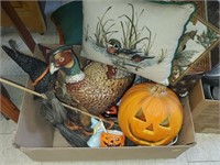 Box of Halloween Decorations