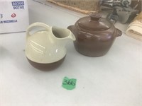 crock pitcher, & bean pot