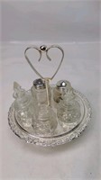 Silver Glass table setting