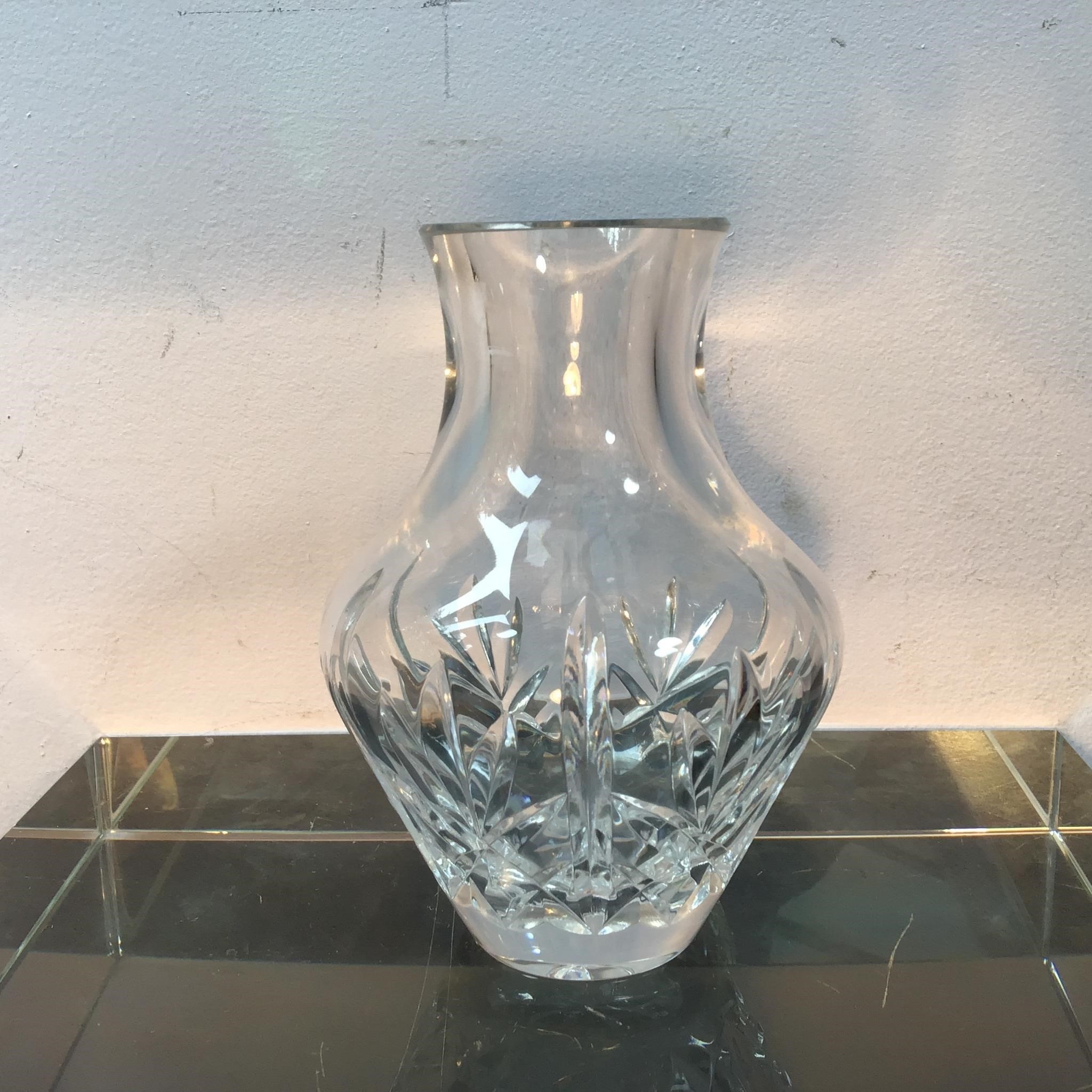 WATERFORD CUT CRYSTAL VASE IRELAND