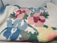 Crocheted Throw approx 48x80