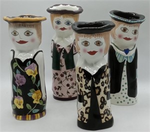(RL) Bella Casa ceramic Vases approximately 10"