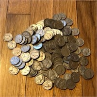 (149) 1940's Jefferson Nickel Coins