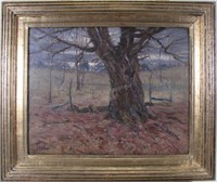 George H. Baker 16x20 O/B Tree in Landscape