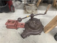 Antique coal forge blower