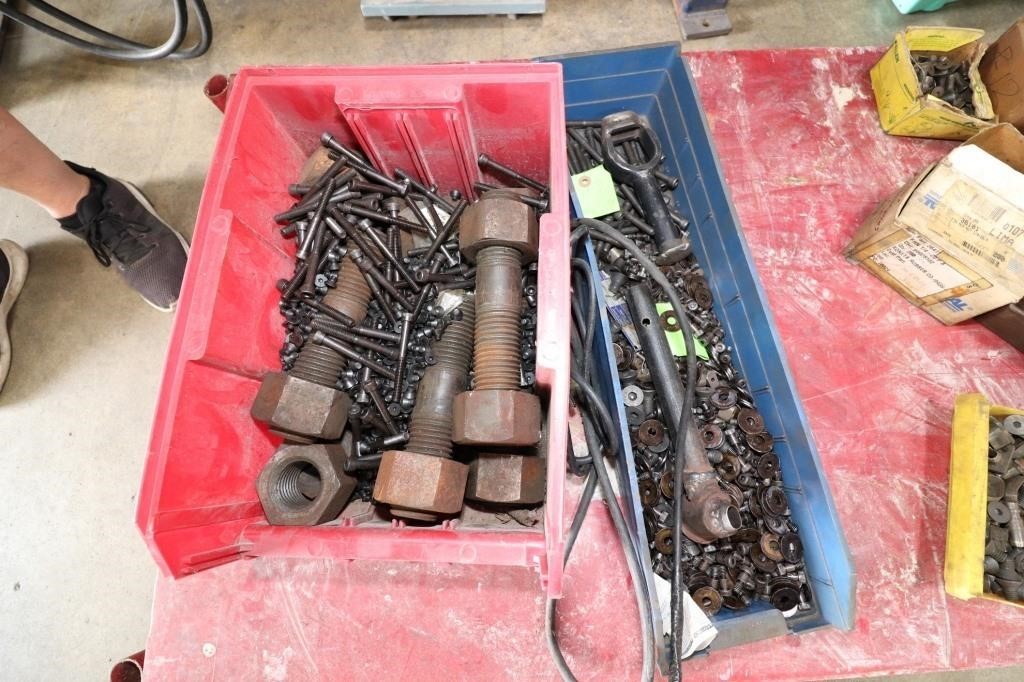 2 Tray Lots Of Assorted Bolts