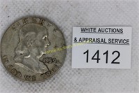 Franklin Silver Half Dollar - 1959 - VF