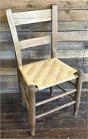 Basket Cane Bottom Wooden Chair